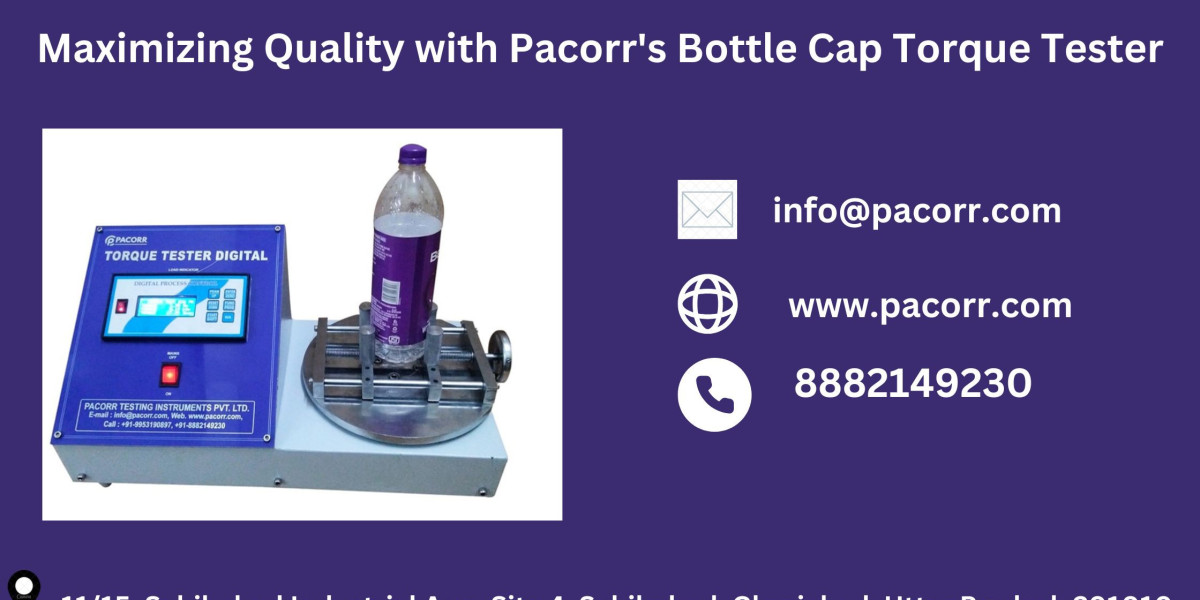 Ensure Product Safety with Pacorr’s Bottle Cap Torque Tester – Explore Features Today