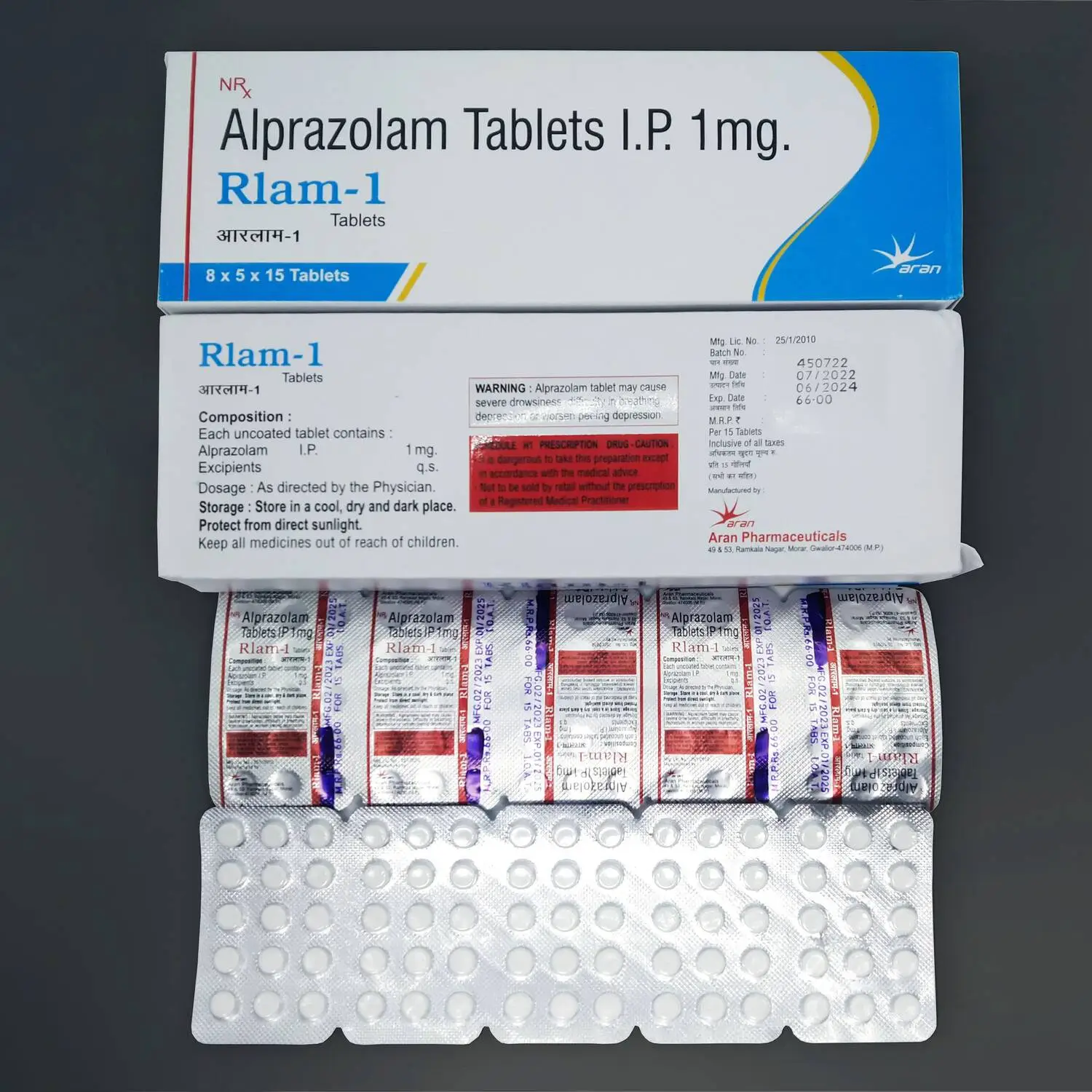 Rlam Alprazolam 1mg Tablets | Next Day UK Delivery